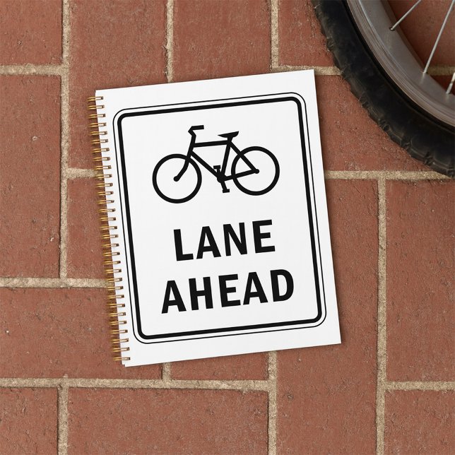 Bicycle Lane Ahead Sign Cycling Road Safety  Planner (Creator Uploaded)
