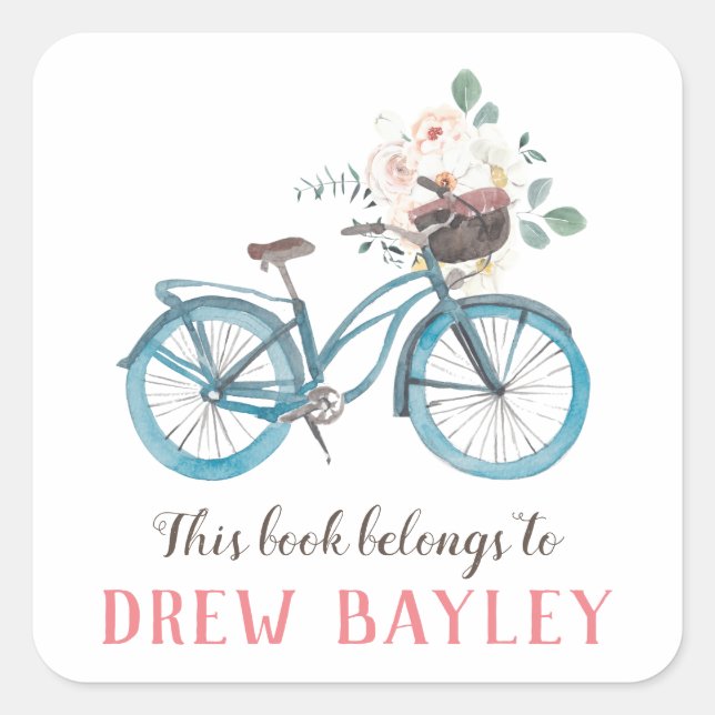 Bicycle Library Bookplate Label (Front)