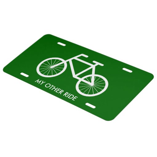 Bicycle license plate for bike riding enthusiasts | Zazzle