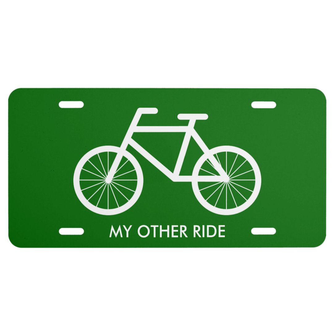 Bicycle license plate for bike riding enthusiasts | Zazzle