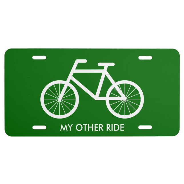 Bicycle license plate for bike riding enthusiasts (Front)