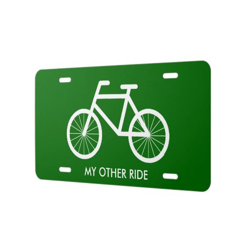 Bicycle license plate for bike riding enthusiasts | Zazzle