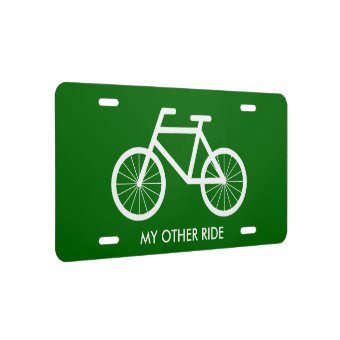 Bicycle license plate for bike riding enthusiasts | Zazzle