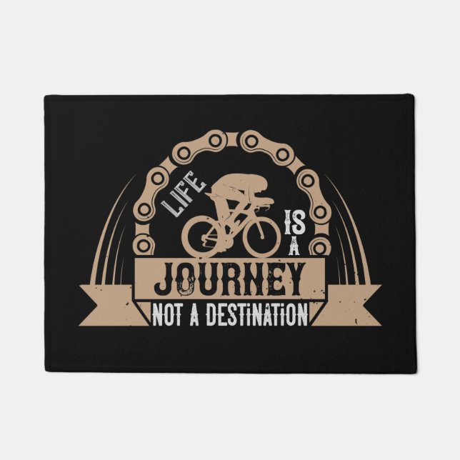 Bicycle - Life is a journey Doormat (Front)