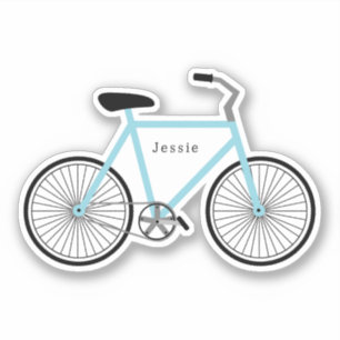 Bicycle Light Blue Sticker