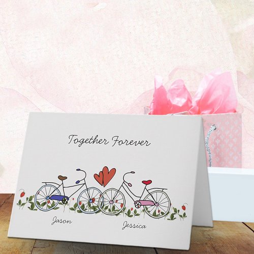 Bicycle Lover Couples Valentine Card