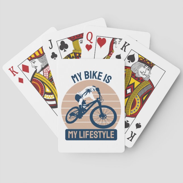 Bicycle Lover - My Bike Is My Lifestyle Poker Cards (Back)