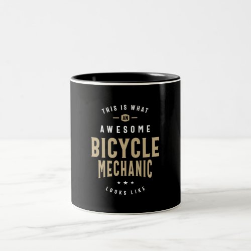 Bicycle Mechanic Job Occupation Birthday Worker Two_Tone Coffee Mug