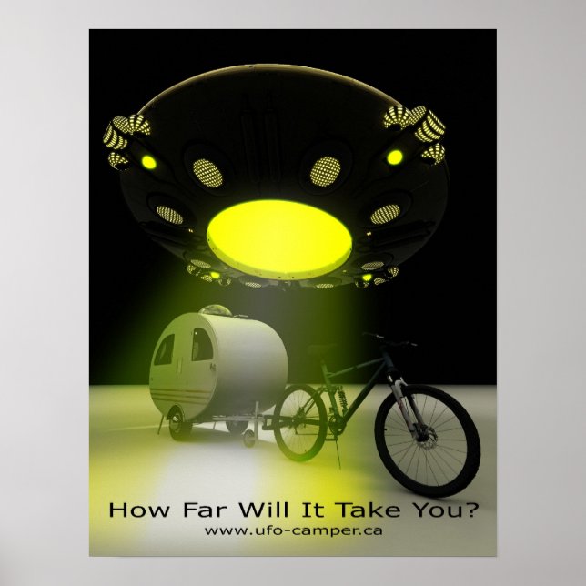 Bicycle Mini Camper Mark II Design UFO Promo 2 Poster (Front)