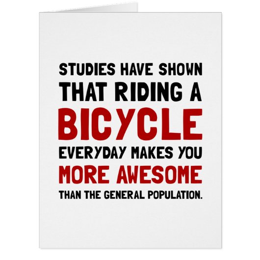 Bicycle More Awesome (Front)