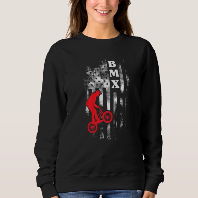 Bicycle Motocross Bmx Bike Rider Biking  5 Sweatshirt (Front)