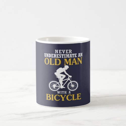 Bicycle Old Man Coffee Mug