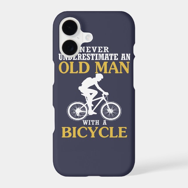 Bicycle Old Man Iphone Case (Back)