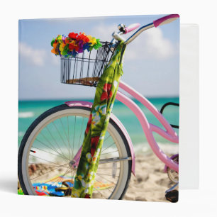 Bicycle On The Beach Miami, Florida Binder