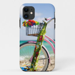 Bicycle On The Beach | Miami, Florida iPhone 11 Case