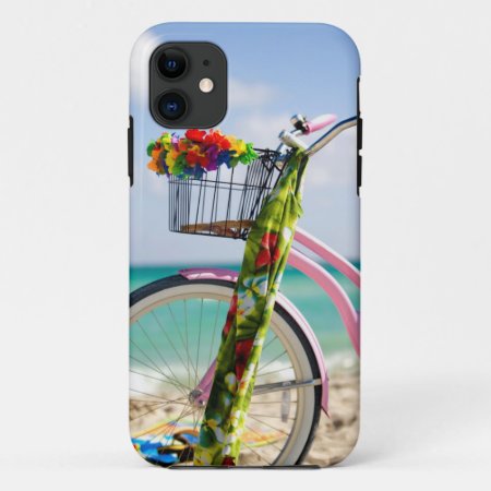 Bicycle On The Beach | Miami, Florida Iphone 11 Case
