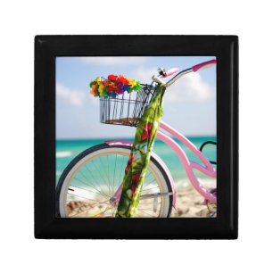 Bicycle On The Beach Miami, Florida Gift Box