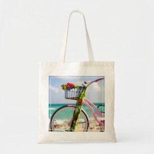 Bicycle On The Beach   Miami, Florida Tote Bag