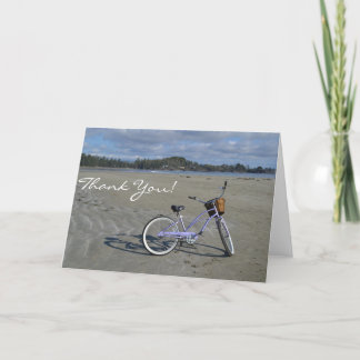 Bicycle on the Beach Thank You Card