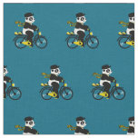 Bicycle panda petrol fabric