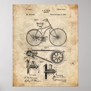 Bicycle Patent Poster