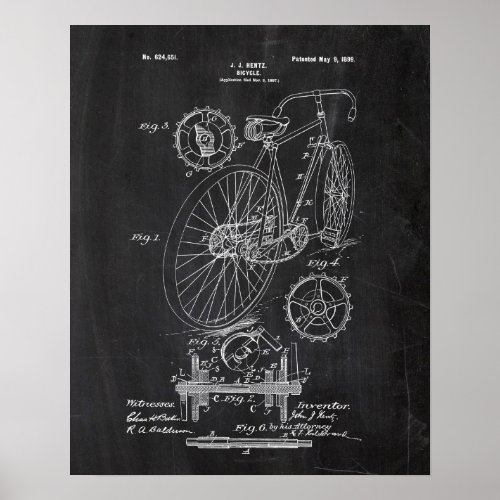 Bicycle Patent Poster