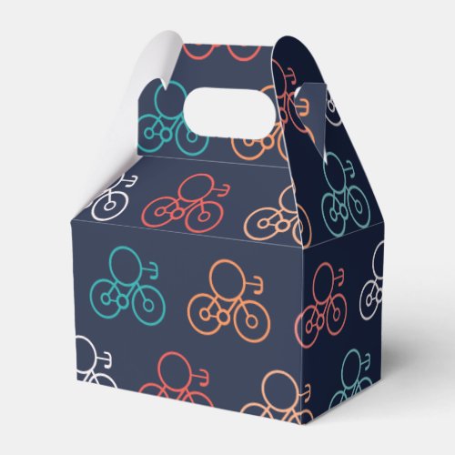 Bicycle Pattern Favor Boxes