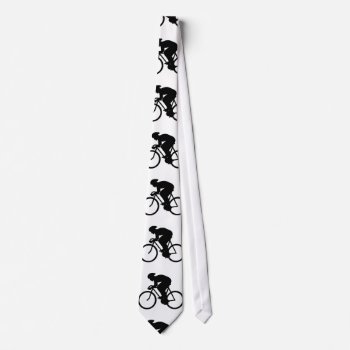 Bicycle Pattern In Black And White. Tie by Metarla_Sports at Zazzle
