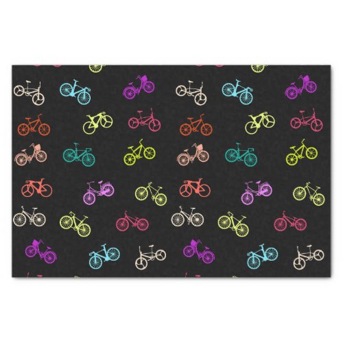 Bicycle pattern invitation tissue paper