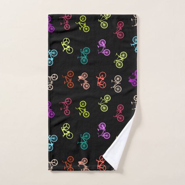 Bicycle pattern invitation tissue paper hand towel  (Hand Towel)