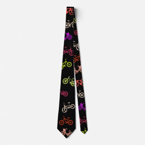 Bicycle pattern invitation tissue paper neck tie