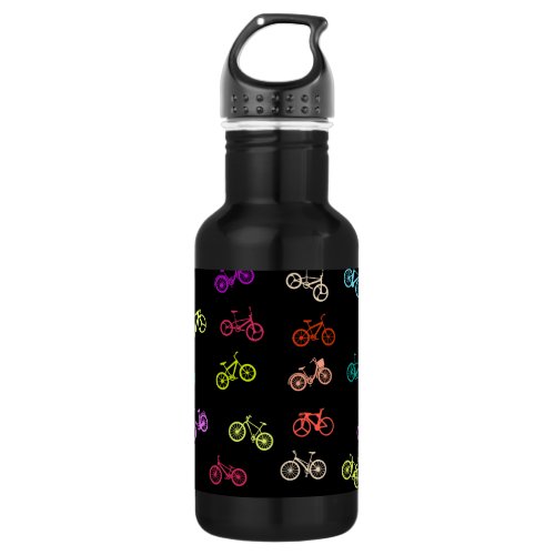 Bicycle pattern invitation tissue paper stainless steel water bottle