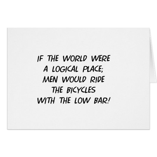 Bicycle Philosophy (Front Horizontal)