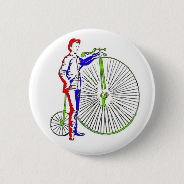 Bicycle Pinback Button (Front)