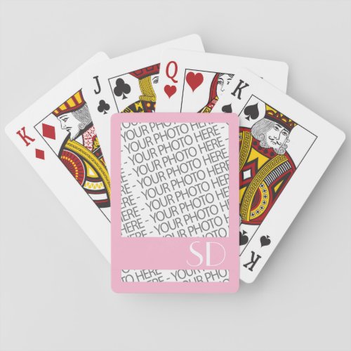 Bicycle Playing Cards Photo  Monogram Template Playing Cards