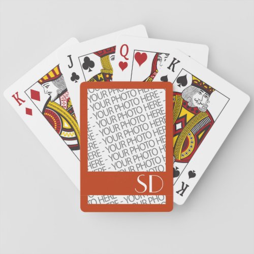 Bicycle Playing Cards Photo  Monogram Template Poker Cards
