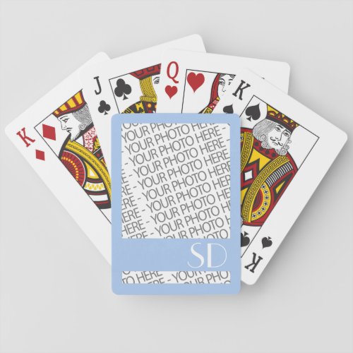 Bicycle Playing Cards Photo  Monogram Template Poker Cards