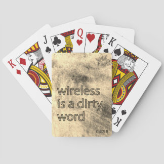 Bicycle Playing Cards: Wireless is a dirty word Poker Cards