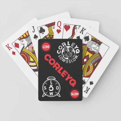 Bicycle playing cards with CorleyQ logos