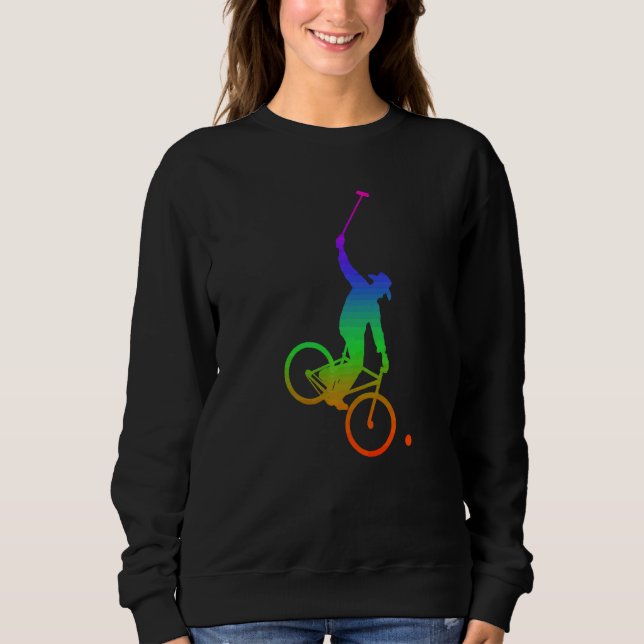 Bicycle Polo Shadows In Rainbow Color (Front)