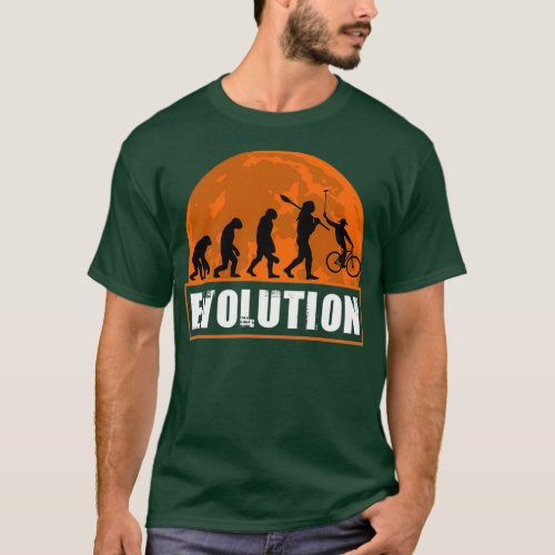 Bicycle Polo Shirt Funny Human Evolution Gift 