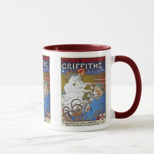 Bicycle Poster Advertisement Griffiths Cycles Mug
