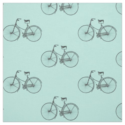 Bicycle Print Fabric