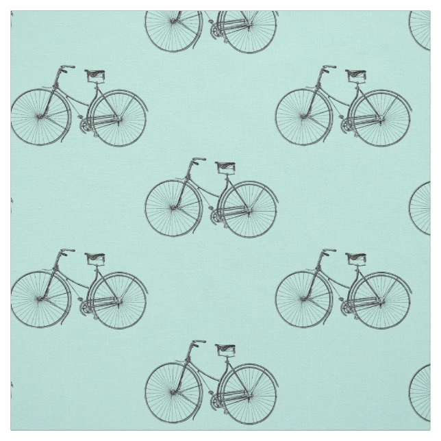 Bicycle Print Fabric (Swatch)