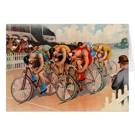 Bicycle Race 1895 Cards (Front Horizontal)