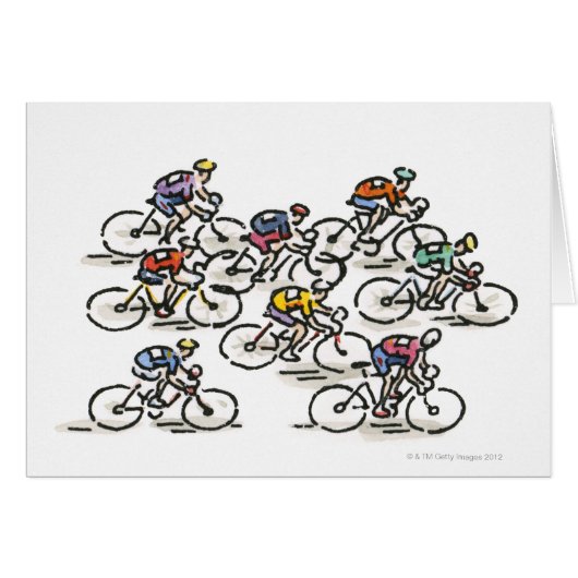 Bicycle Race Cards (Front Horizontal)