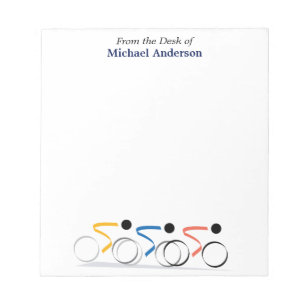 Bicycle Race Logo Personalized Notepad