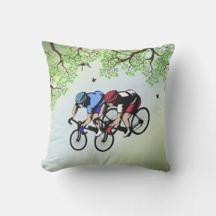 Bicycle Race Outdoor Pillow