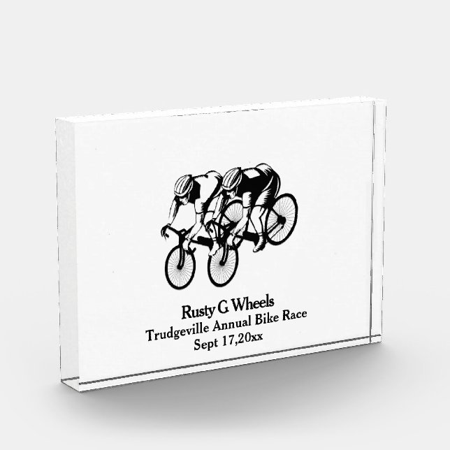 Bicycle Race Sports Trophy Acrylic Award (Left)