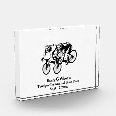Bicycle Race Trophy Acrylic Award